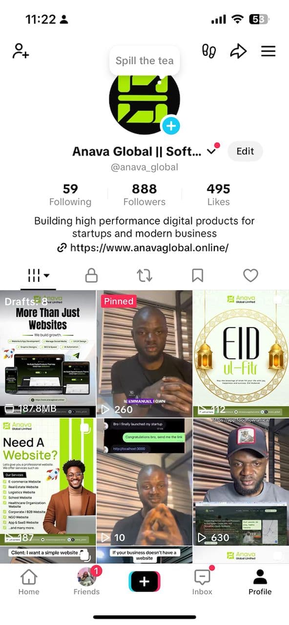 Social Media Branding & Management for Anava Global Limited