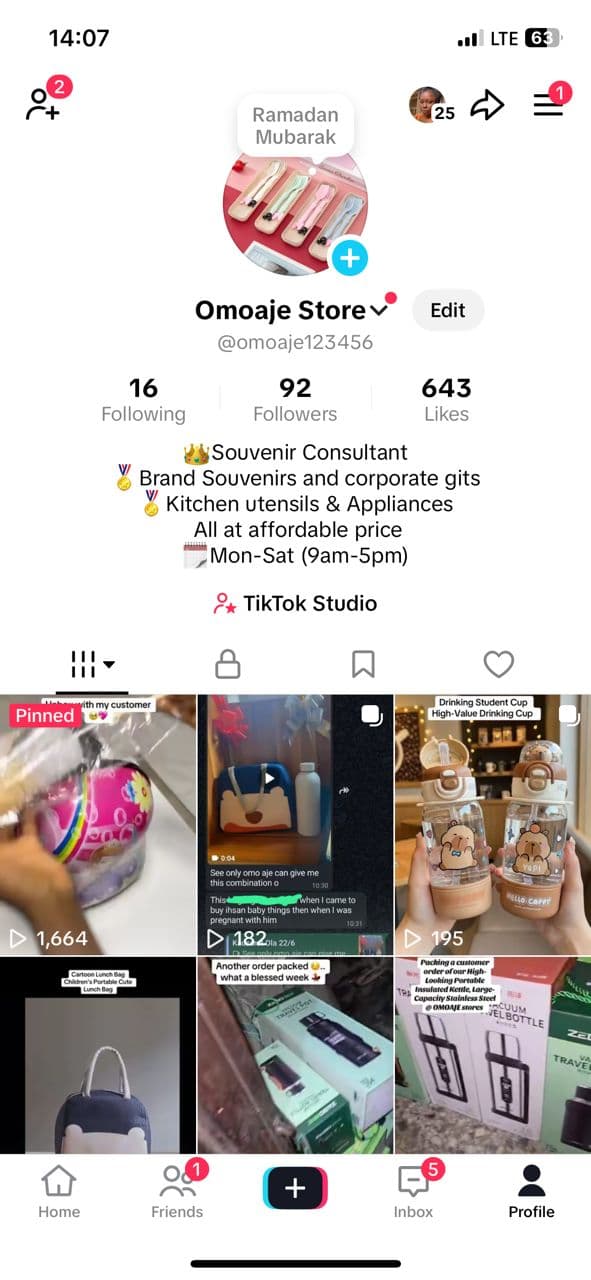 Social Media Branding & Management for Omoaje